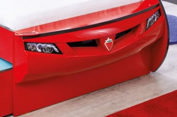 CARBED Кровать-машина Coupe с выдвижной кроватью Red 20.03.1306.00 в Сосновоборске - sosnovoborsk.mebel54.com | фото
