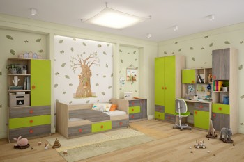 Детская комната Пуговка в Сосновоборске - sosnovoborsk.mebel54.com | фото