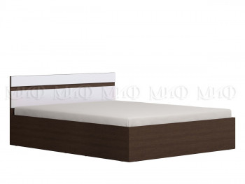 Ким кровать с подъемным механизмом 1,4 (Венге/белый глянец) в Сосновоборске - sosnovoborsk.mebel54.com | фото