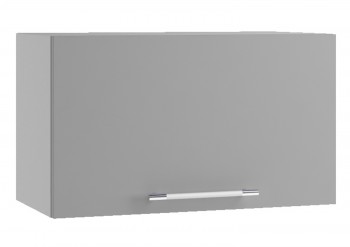 Корато ПГФ 600 шкаф верхний горизонтальный с фрезеровкой (Кварц черный/корпус Серый) в Сосновоборске - sosnovoborsk.mebel54.com | фото