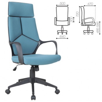 Кресло офисное BRABIX Prime EX-515 (голубая ткань) в Сосновоборске - sosnovoborsk.mebel54.com | фото