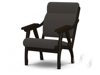 Кресло Вега-10 (венге лак/ULTRA GRAFIT) в Сосновоборске - sosnovoborsk.mebel54.com | фото