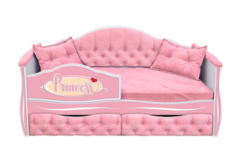 Кровать 160 серии Иллюзия 2 ящика 15 Бледно-розовый (подушки) в Сосновоборске - sosnovoborsk.mebel54.com | фото