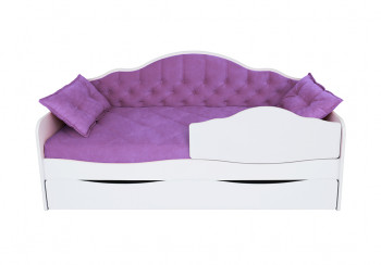 Кровать 170 серии Иллюзия Лайт 1 ящик 32 Фиолетовый (подушки) в Сосновоборске - sosnovoborsk.mebel54.com | фото
