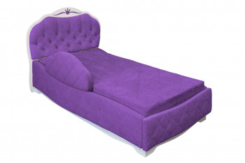 Кровать 190 Гармония Lux 32 Фиолетовый (мягкий бортик) в Сосновоборске - sosnovoborsk.mebel54.com | фото