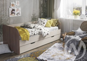 Кровать детская Балли 2-х уровневая (шимо темный/шимо светлый) в Сосновоборске - sosnovoborsk.mebel54.com | фото