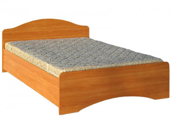 Кровать двойная 1600-1 без матраса (круглые спинки) Вишня Оксфорд в Сосновоборске - sosnovoborsk.mebel54.com | фото