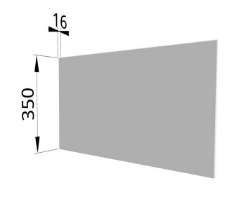 Панель торцевая (для шкафа горизонтального глубокого) ГПГ Ройс (Белый софт) в Сосновоборске - sosnovoborsk.mebel54.com | фото