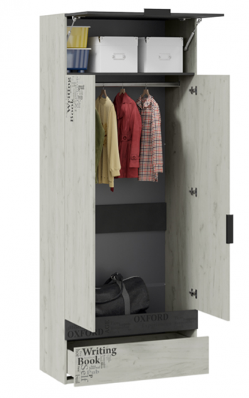 Шкаф комбинированный для одежды «Оксфорд-2» в Сосновоборске - sosnovoborsk.mebel54.com | фото