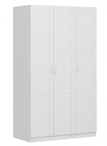 Шкаф трехдверный Пегас сборный белый в Сосновоборске - sosnovoborsk.mebel54.com | фото