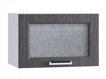 Шкаф верхний горизонтальный со стеклом 500, ШВГС 500 (Клен серый/корпус белый) в Сосновоборске - sosnovoborsk.mebel54.com | фото