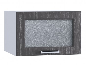 Шкаф верхний горизонтальный со стеклом 510, ШВГС 510 (Клен серый/корпус белый) в Сосновоборске - sosnovoborsk.mebel54.com | фото