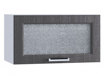 Шкаф верхний горизонтальный со стеклом 600, ШВГС 600 (Клен серый/корпус белый) в Сосновоборске - sosnovoborsk.mebel54.com | фото