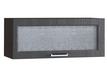 Шкаф верхний горизонтальный со стеклом 800, ШВГС 800 (Клен серый/корпус венге) в Сосновоборске - sosnovoborsk.mebel54.com | фото