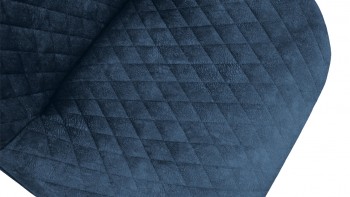 Стул «Оливер» К1С Черный муар/Микровелюр Wellmart Blue в Сосновоборске - sosnovoborsk.mebel54.com | фото