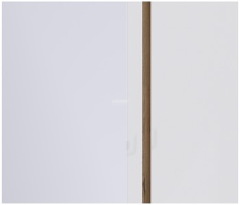 Веста СБ-2258 Шкаф 3х дверный с зеркалом Дуб Бунратти/Белый глянец в Сосновоборске - sosnovoborsk.mebel54.com | фото