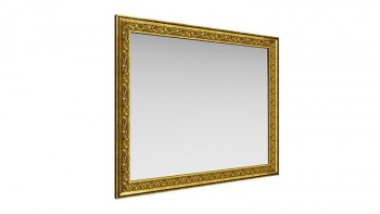 Зеркало навесное "Айрум"/(дуб кальяри / профиль: золото с орнаментом) в Сосновоборске - sosnovoborsk.mebel54.com | фото